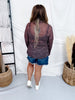Bronzed Bloom Long Sleeve Mesh Top - Whiskey Skies - STERLING KREEK