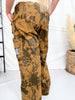 Brown Cow Camo Print Cargo Pants With Western Patches - Whiskey Skies - DAVI & DANI