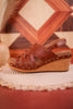Brown Dream Weaver Wedges - Whiskey Skies - CORKYS FOOTWEAR