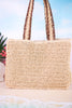 Brown Floral Crochet Mini Tote - Whiskey Skies - MUDPIE