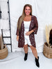 Brown High Low Crochet Cardigan Duster - Whiskey Skies - ORIGAMI APPAREL