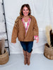 Brown & Pink Reversible Mixed Fabric Mackinaw Jacket - Whiskey Skies - J.NNA