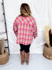 Brown & Pink Reversible Mixed Fabric Mackinaw Jacket - Whiskey Skies - J.NNA