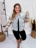 Brown Plaid Distressed Denim Hem - line Jacket - Whiskey Skies - J.NNA