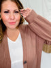 Brown Ribbed Button Down Cardigan - Whiskey Skies - STYLIVE