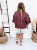 Brown Tee With Multicolored Stars & Rhinestones - Whiskey Skies - DAVI & DANI
