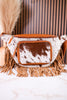 Brown & White Cowhide Sling Bag With Fringe - Whiskey Skies - COUNTRYSIDE CO.