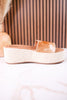 Brown & White Mesa Mane Hairon Leather Sandals - Whiskey Skies - MYRA BAGS