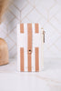 Brown & White Striped Essentials Only Zippered Wallet - Whiskey Skies - DM MERCHANDISING