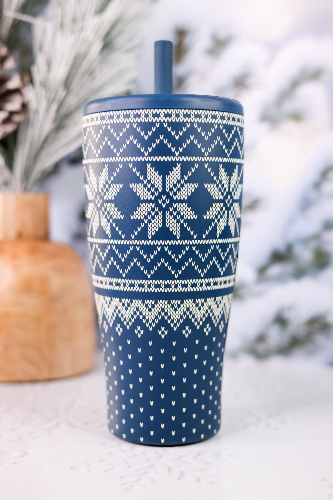 Brumate 30oz Alpine Knit Era Tumbler - Whiskey Skies - BRUMATE