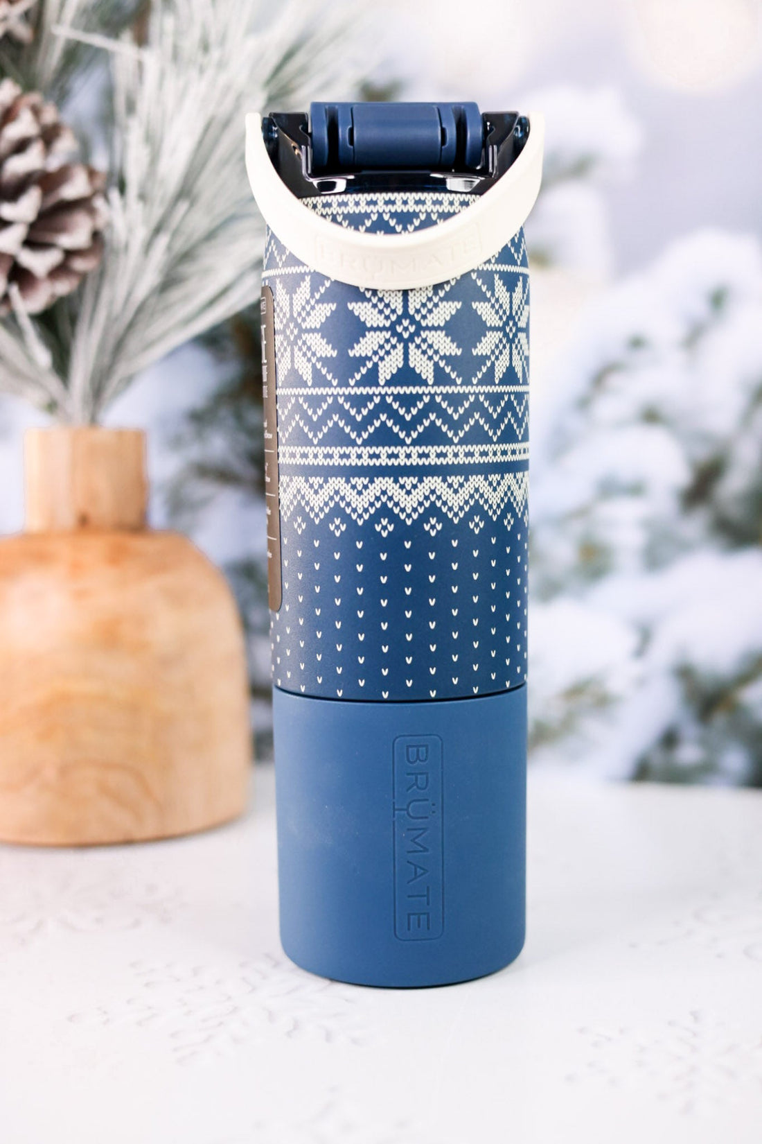 Brumate Alpine Knit 25oz Rise Tumbler - Whiskey Skies - BRUMATE