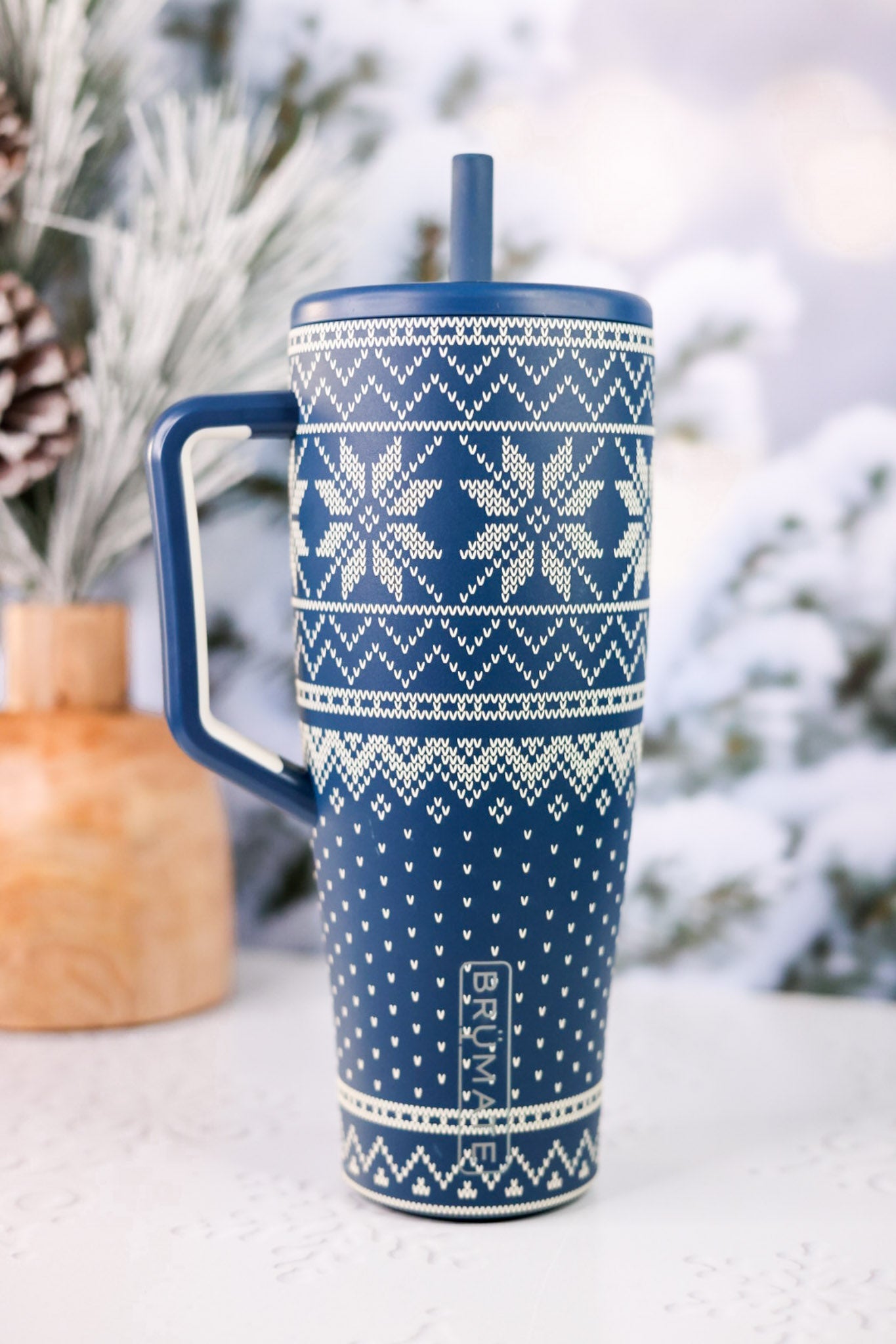 Brumate Alpine Knit 40oz Tumbler - Whiskey Skies - BRUMATE