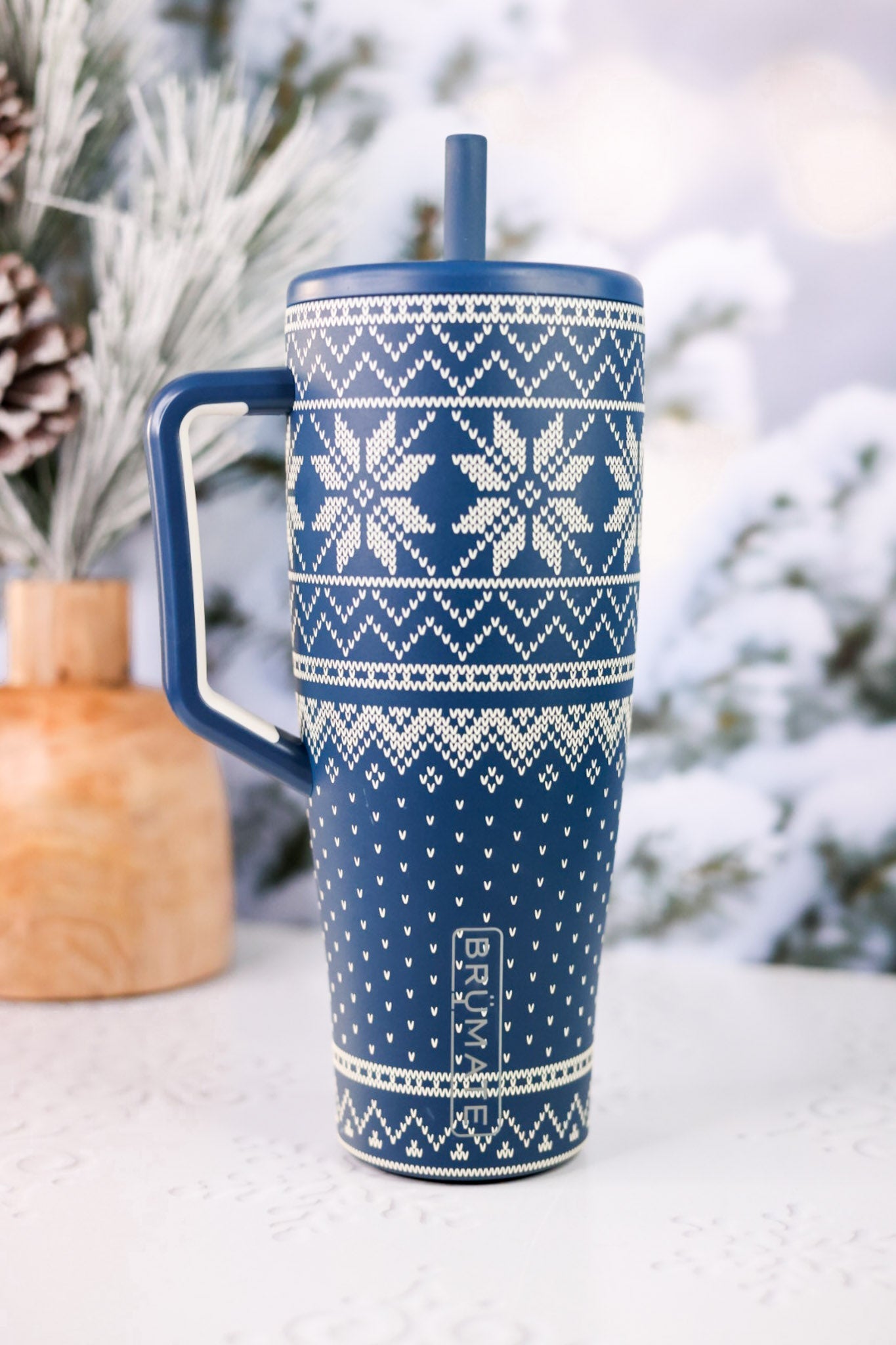 Brumate Alpine Knit 40oz Tumbler - Whiskey Skies - BRUMATE