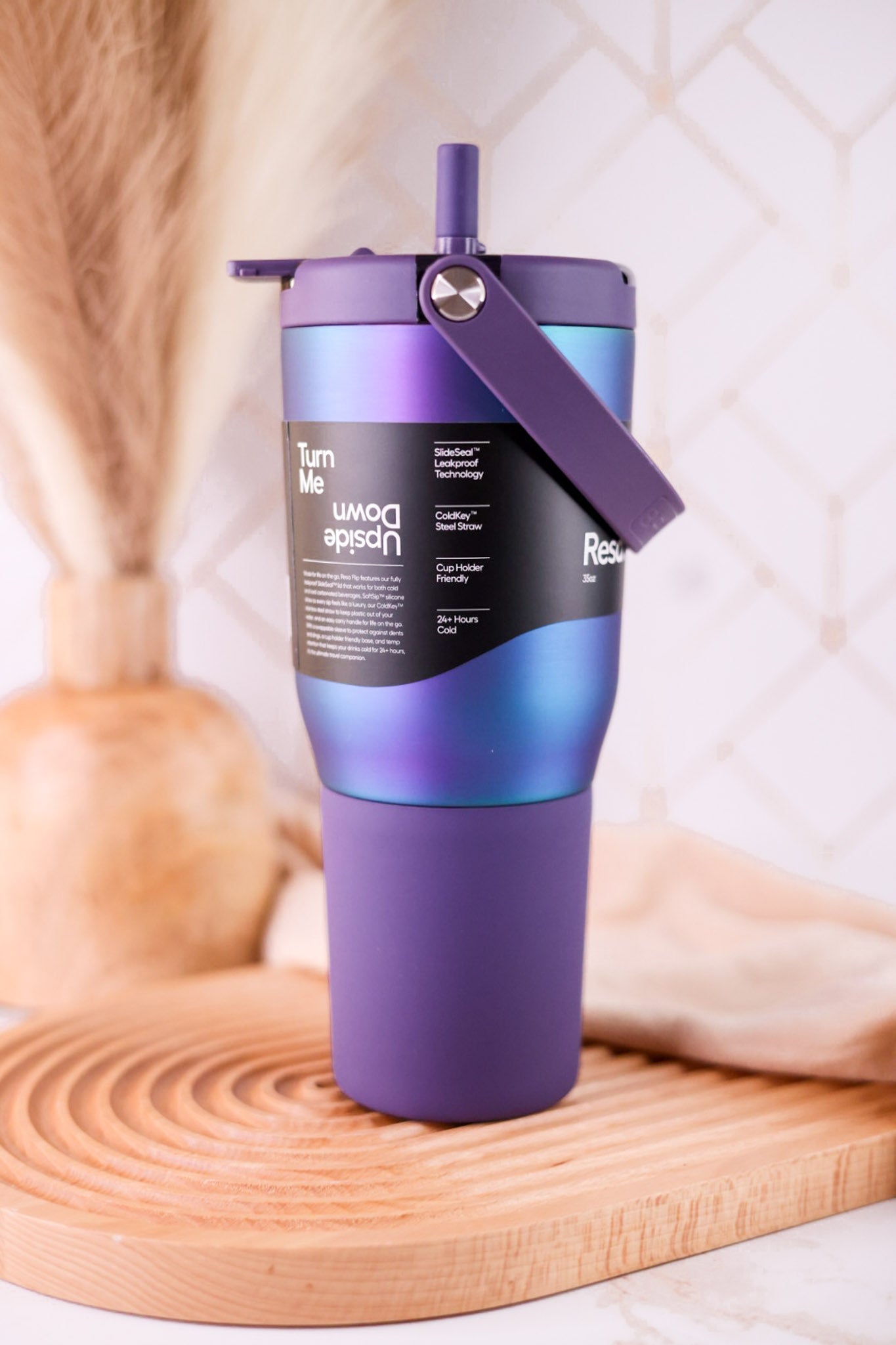 Brumate Dark Aura 35oz Resa Flip Tumbler - Whiskey Skies - BRUMATE