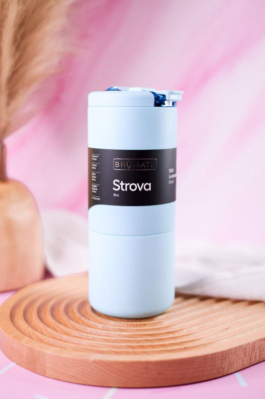 Brumate Glacier 18oz Strova Coffee Tumbler - Whiskey Skies - BRUMATE