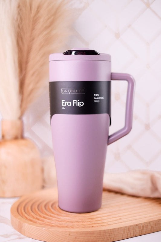 Brumate Lilac Dusk 40oz Era Flip Tumbler - Whiskey Skies - BRUMATE