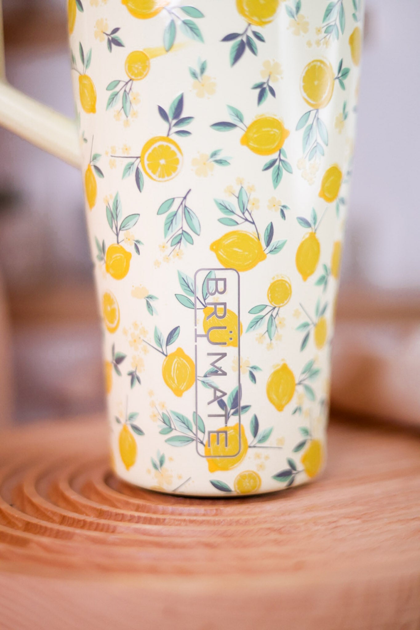 Brumate MUV 15 Oz Limited Edition Limoncello Tumbler – Lemons Pattern, Leak Proof, Stainless Steel, NIB