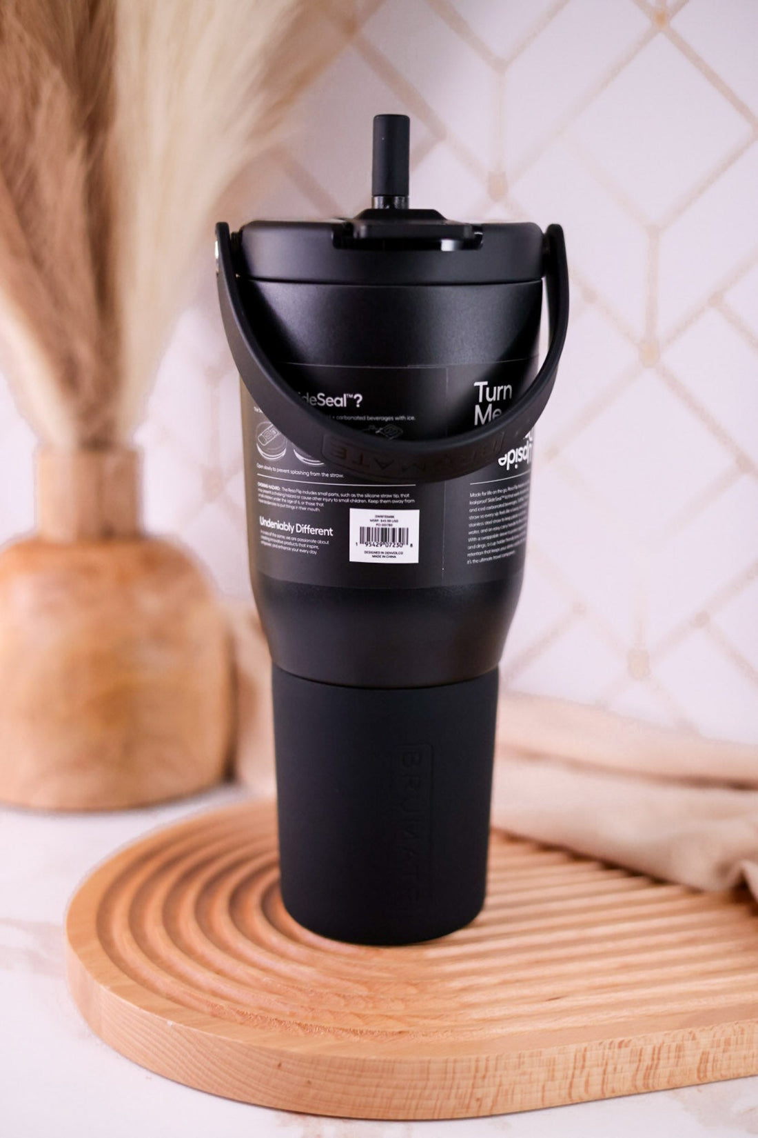 Brumate Matte Black 35oz Resa Flip Tumbler - Whiskey Skies - BRUMATE