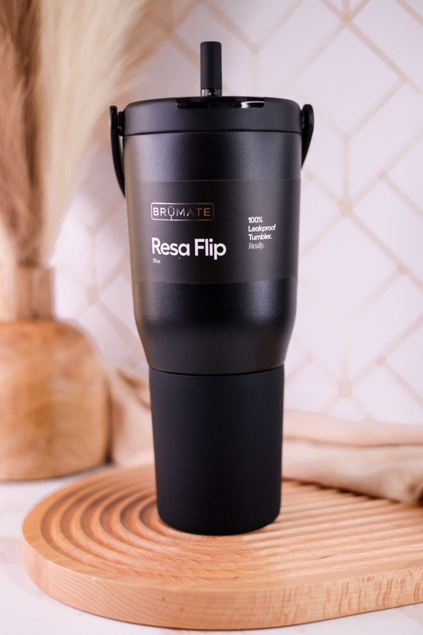 Brumate Matte Black 35oz Resa Flip Tumbler - Whiskey Skies - BRUMATE