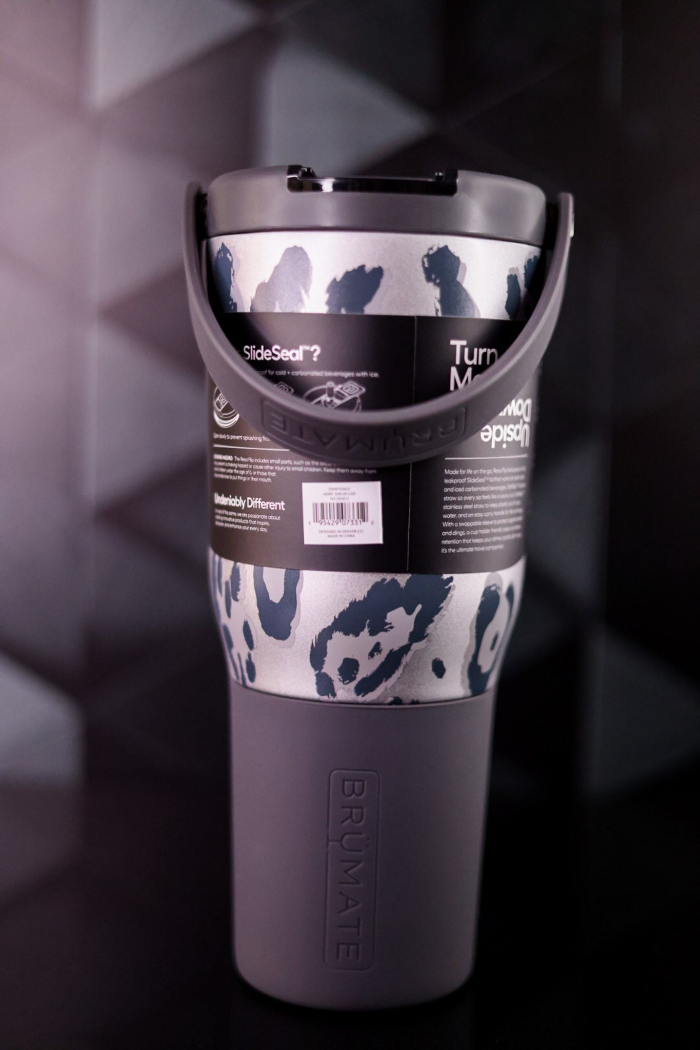 Brumate Metallic Leopard 35oz Resa Flip Tumbler - Whiskey Skies - BRUMATE