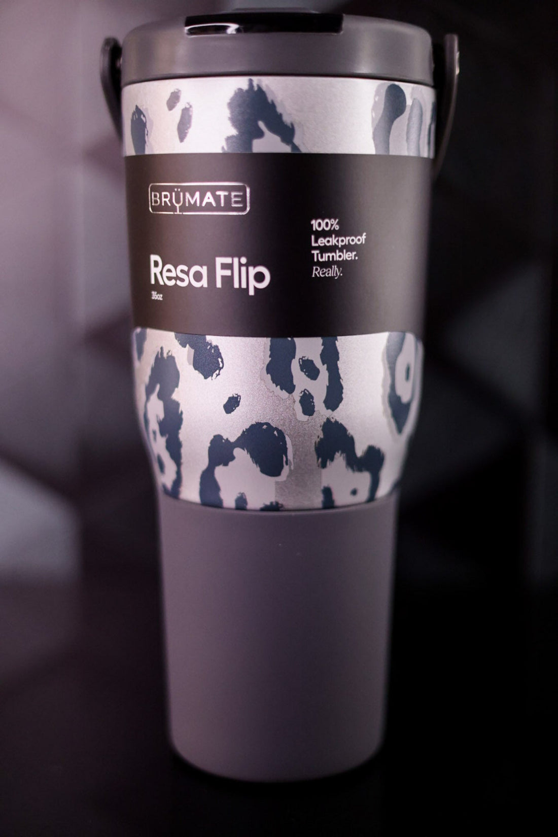 Brumate Metallic Leopard 35oz Resa Flip Tumbler - Whiskey Skies - BRUMATE
