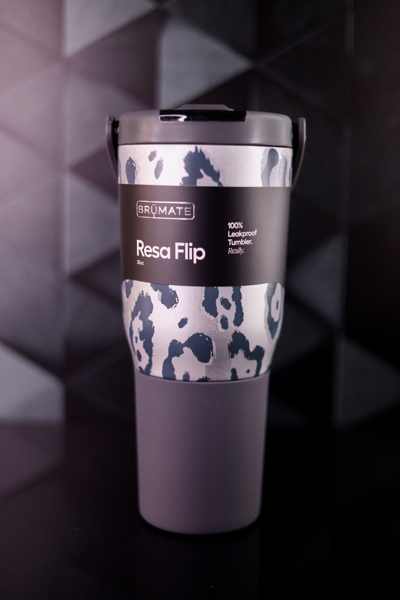 Brumate Metallic Leopard 35oz Resa Flip Tumbler - Whiskey Skies - BRUMATE