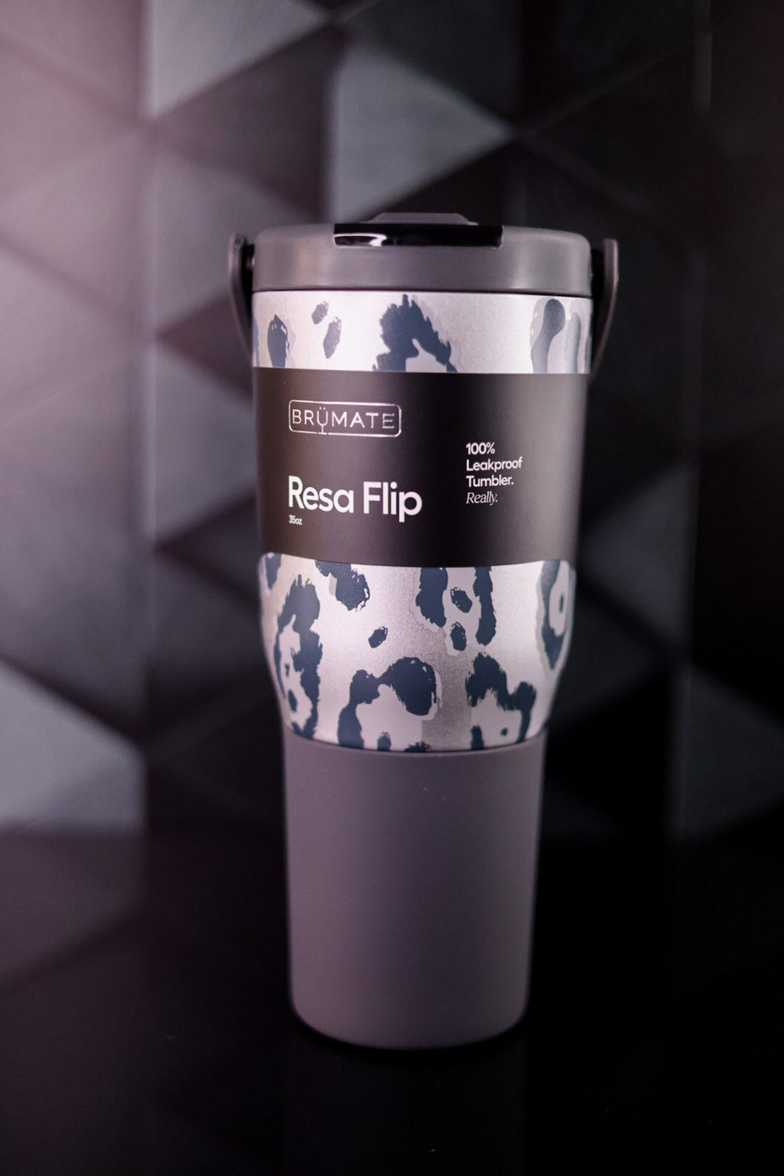 Brumate Metallic Leopard 35oz Resa Flip Tumbler - Whiskey Skies - BRUMATE