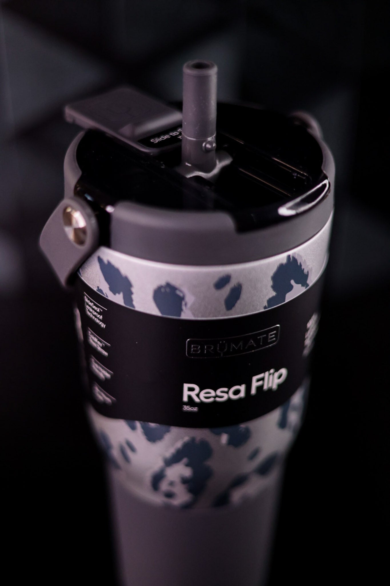 Brumate Metallic Leopard 35oz Resa Flip Tumbler - Whiskey Skies - BRUMATE