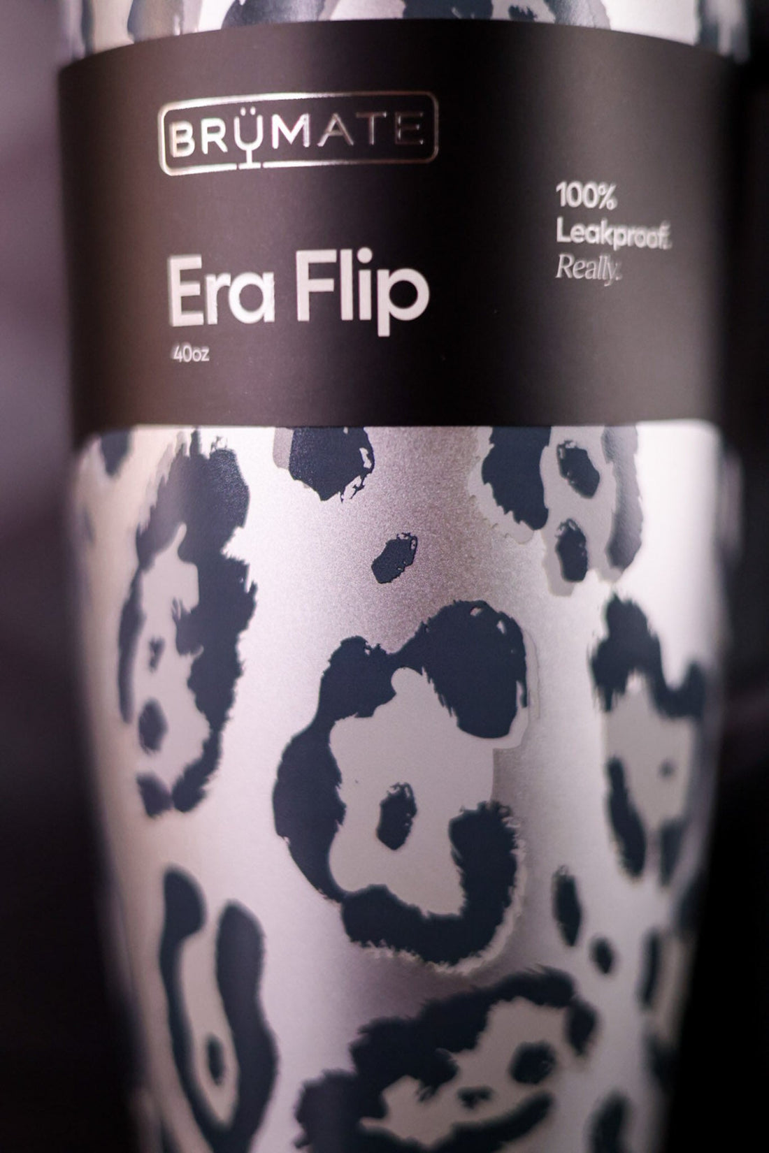 Brumate Metallic Leopard 40oz Era Flip Tumbler - Whiskey Skies - BRUMATE