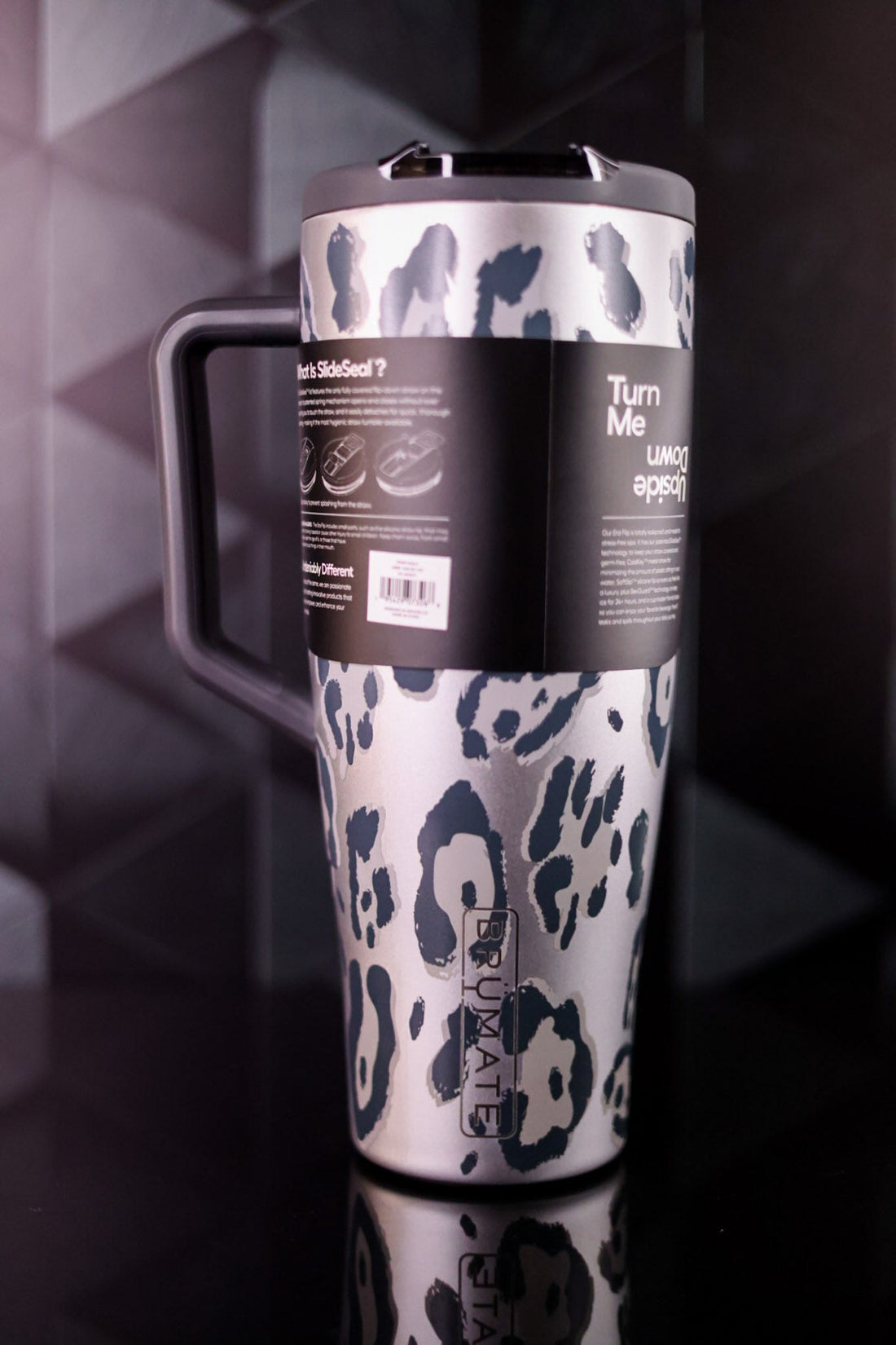 Brumate Metallic Leopard 40oz Era Flip Tumbler - Whiskey Skies - BRUMATE