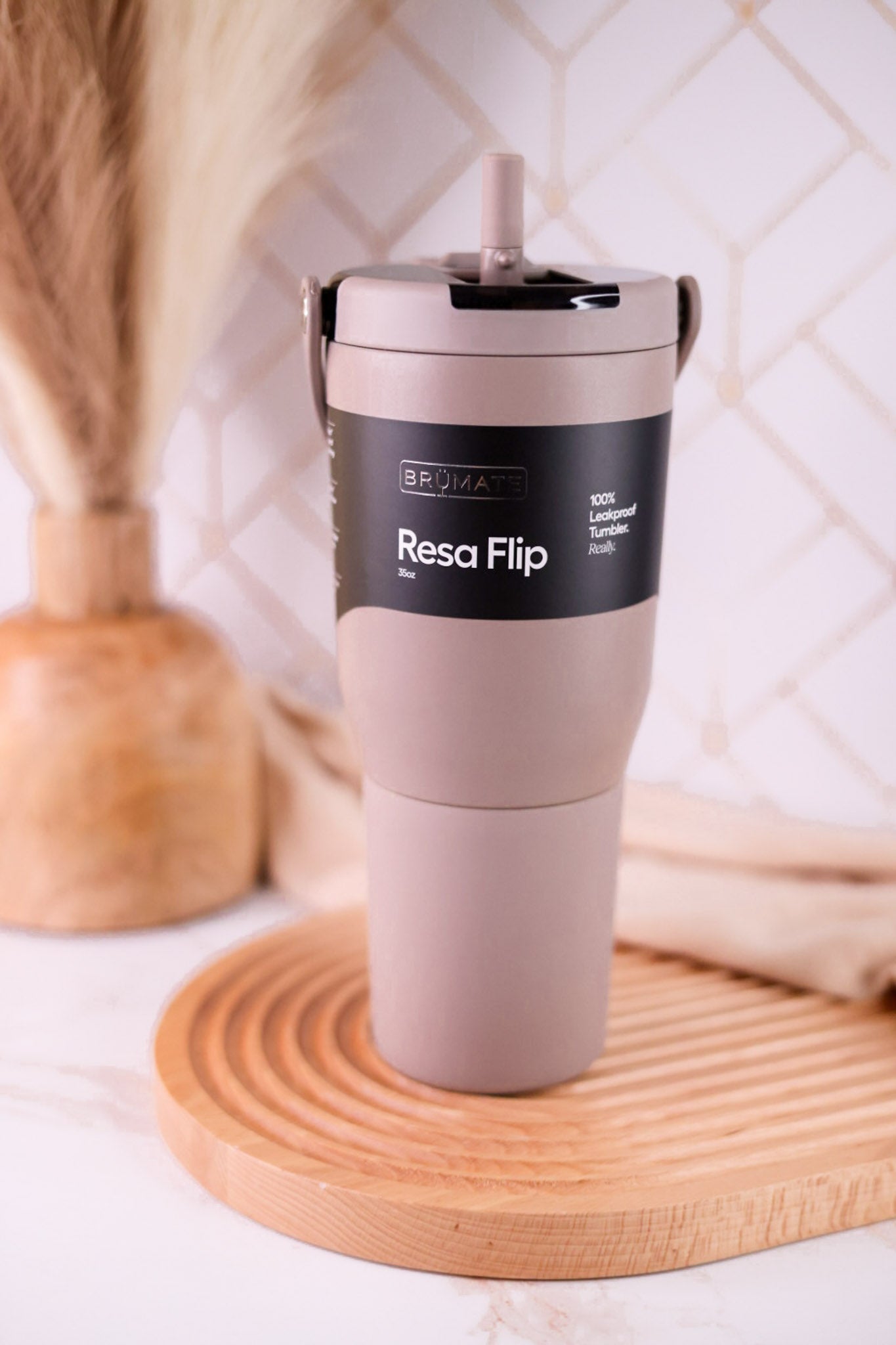 Brumate Mocha 35oz Resa Flip Tumbler - Whiskey Skies - BRUMATE