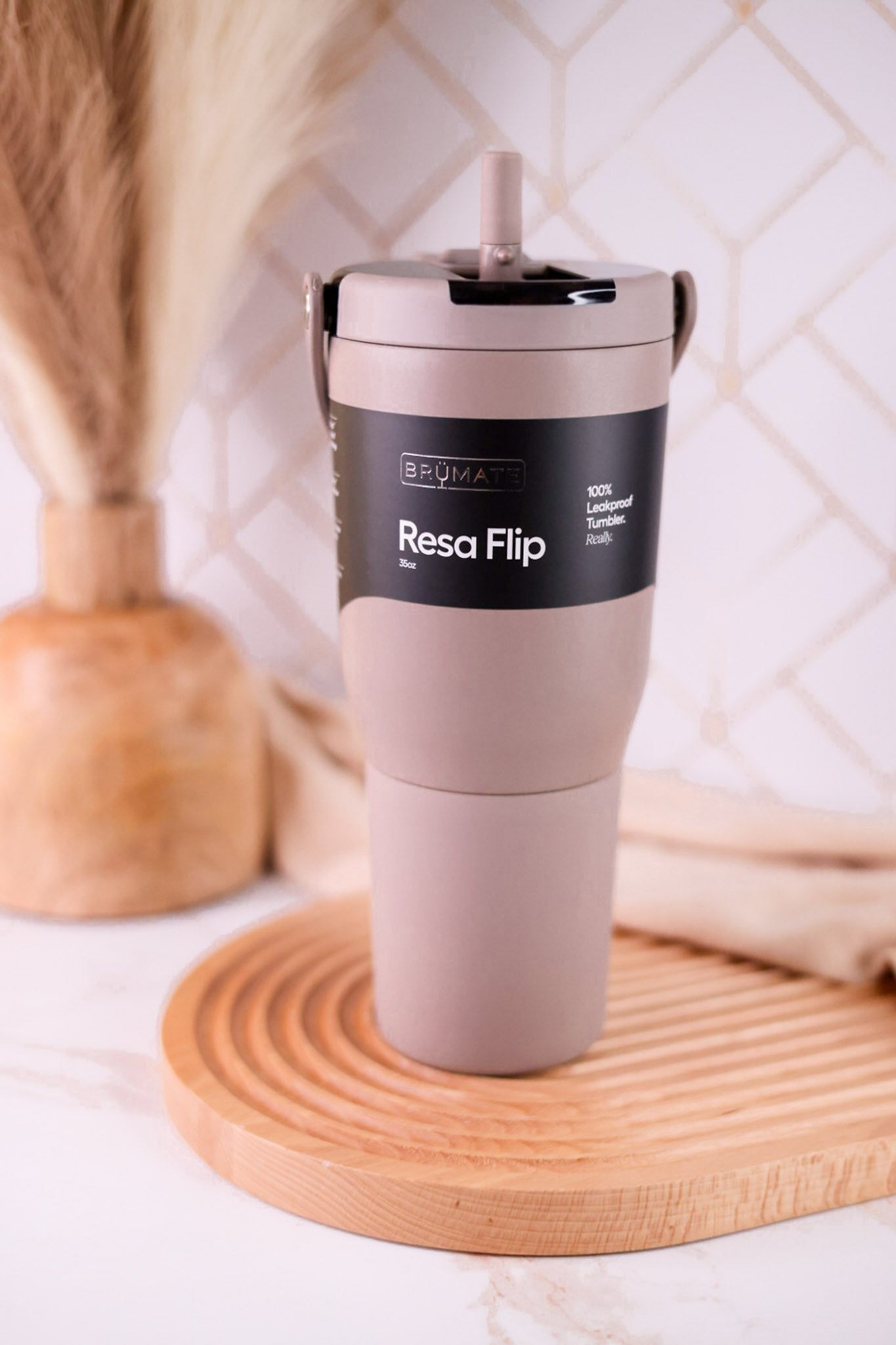 Brumate Mocha 35oz Resa Flip Tumbler - Whiskey Skies - BRUMATE