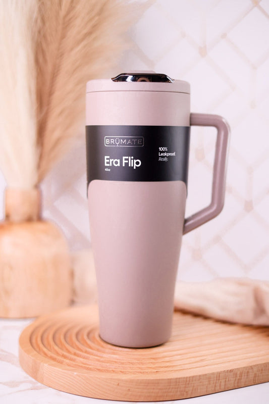 Brumate Mocha 40oz Era Flip Tumbler - Whiskey Skies - BRUMATE