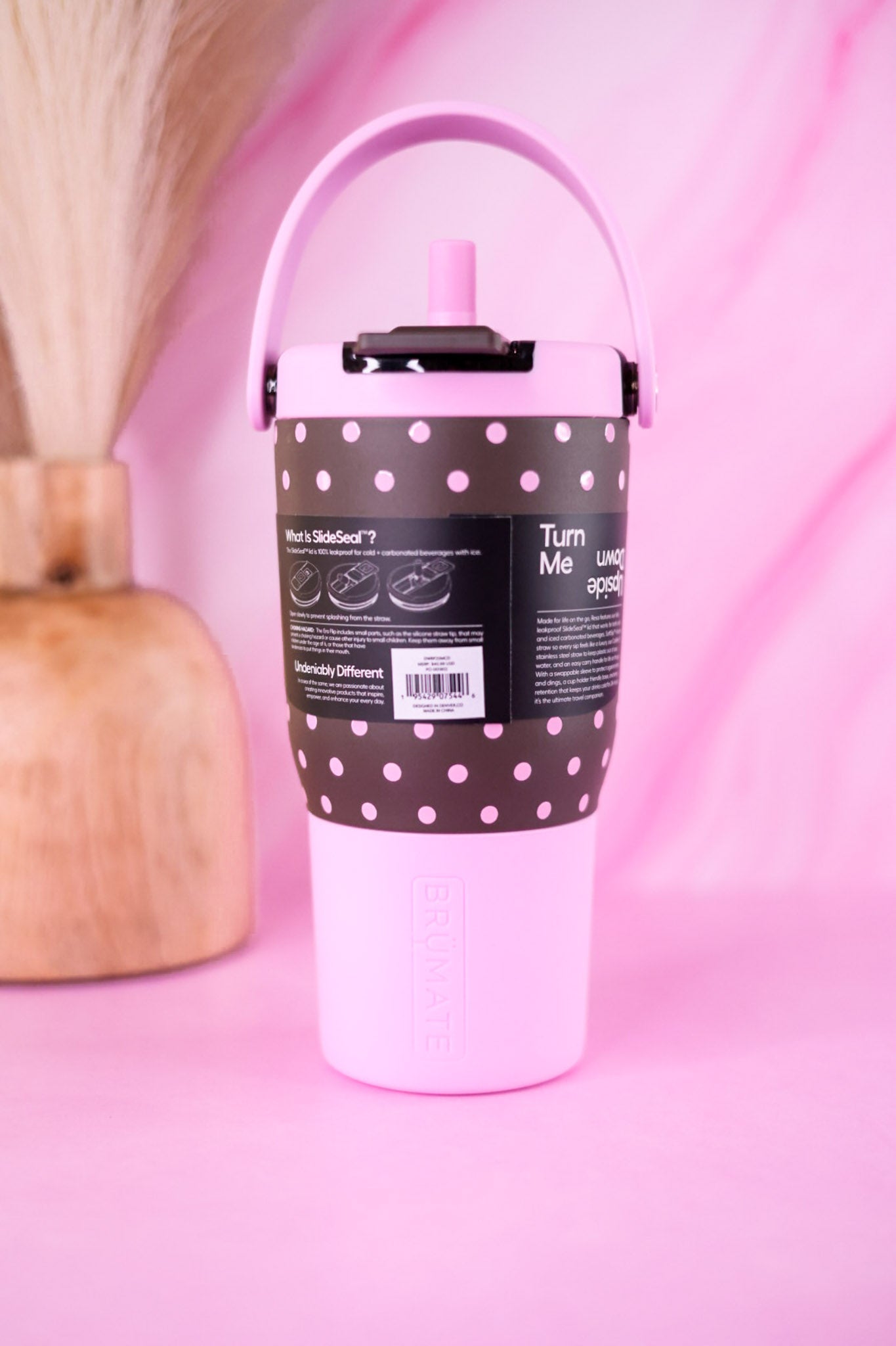 Brumate Mocha Dot 20oz Resa Flip Tumbler - Whiskey Skies - BRUMATE