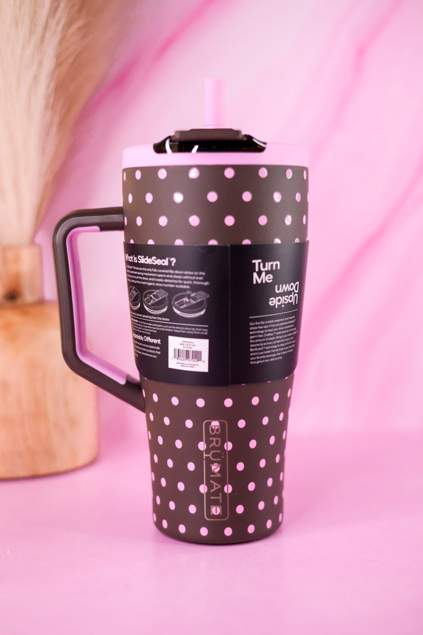 Brumate Mocha Dot 30oz Era Flip Tumbler - Whiskey Skies - BRUMATE