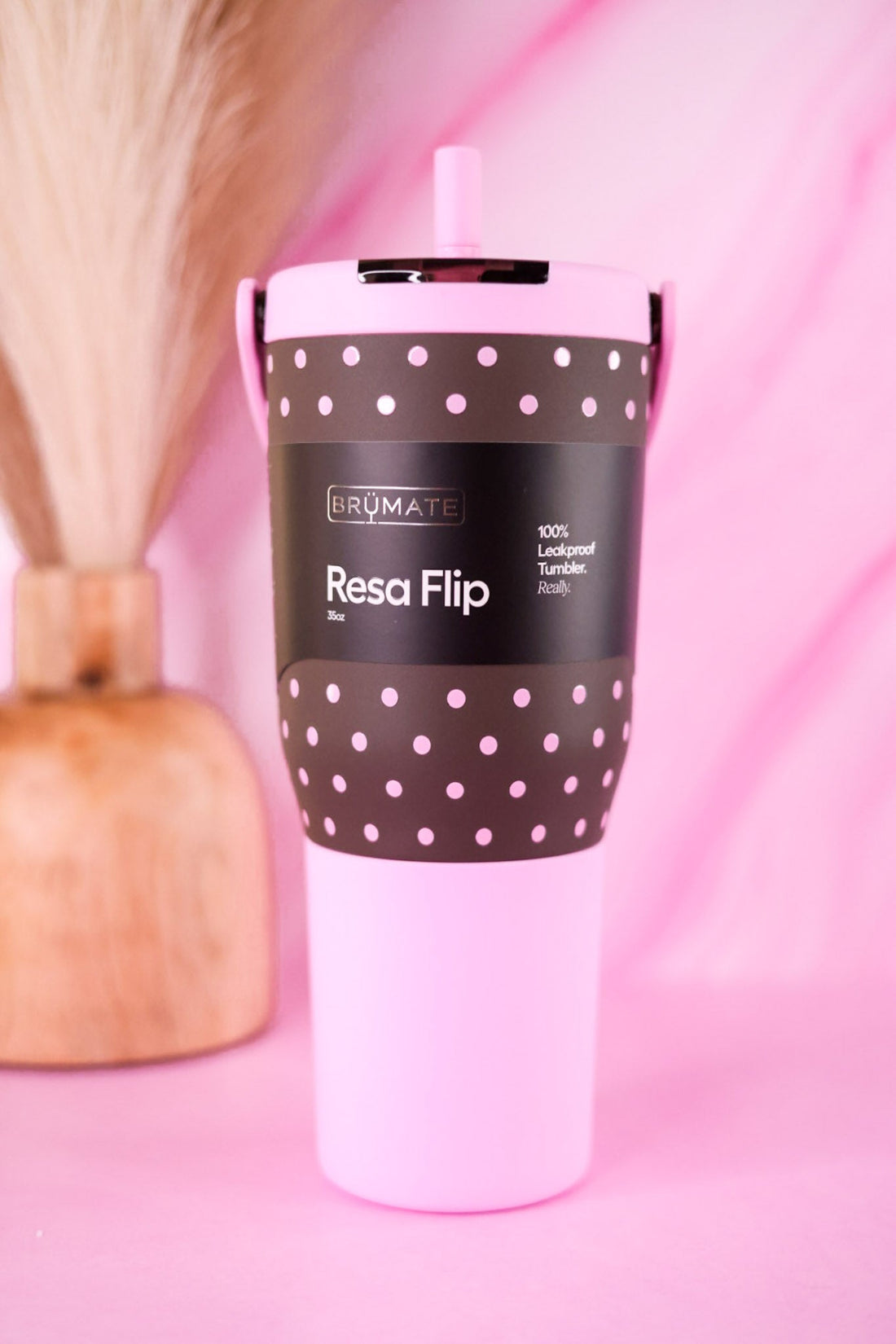 Brumate Mocha Dot 35oz Resa Flip Tumbler - Whiskey Skies - BRUMATE