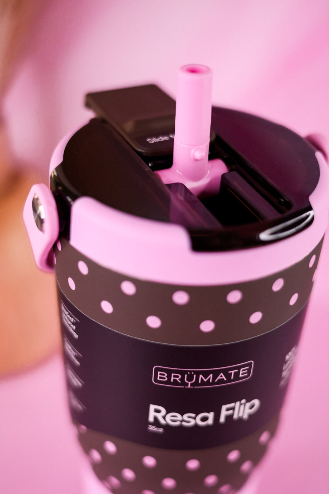 Brumate Mocha Dot 35oz Resa Flip Tumbler - Whiskey Skies - BRUMATE