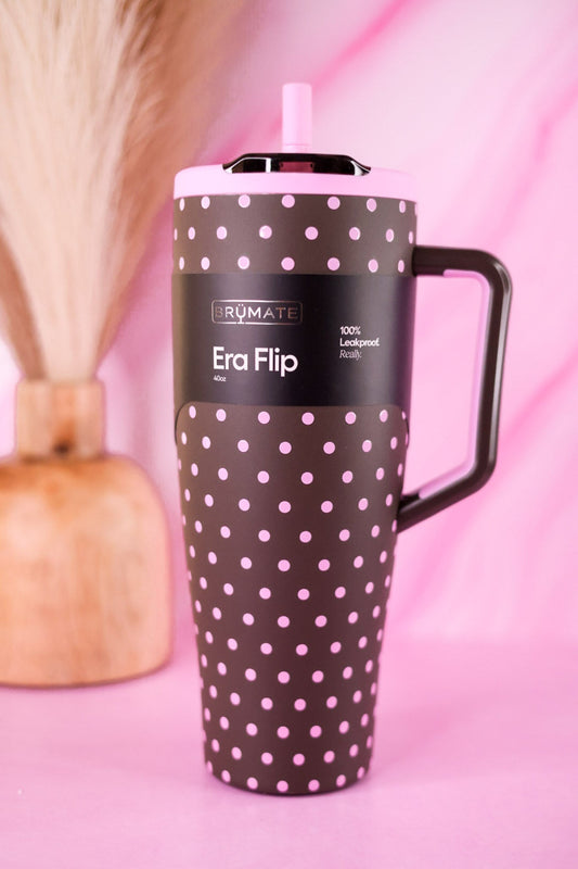 Brumate Mocha Dot 40oz Era Flip Tumbler - Whiskey Skies - BRUMATE
