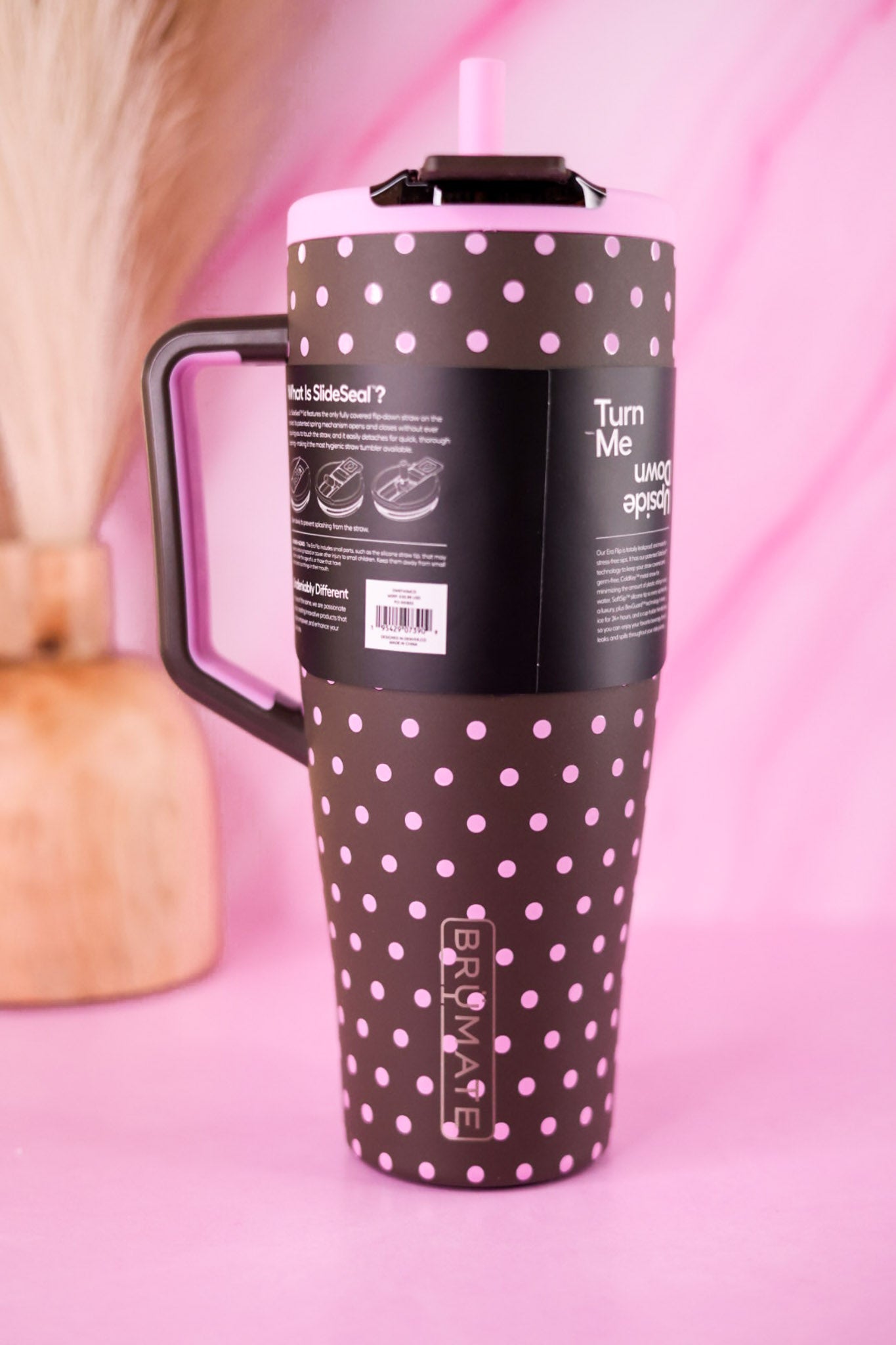 Brumate Mocha Dot 40oz Era Flip Tumbler - Whiskey Skies - BRUMATE