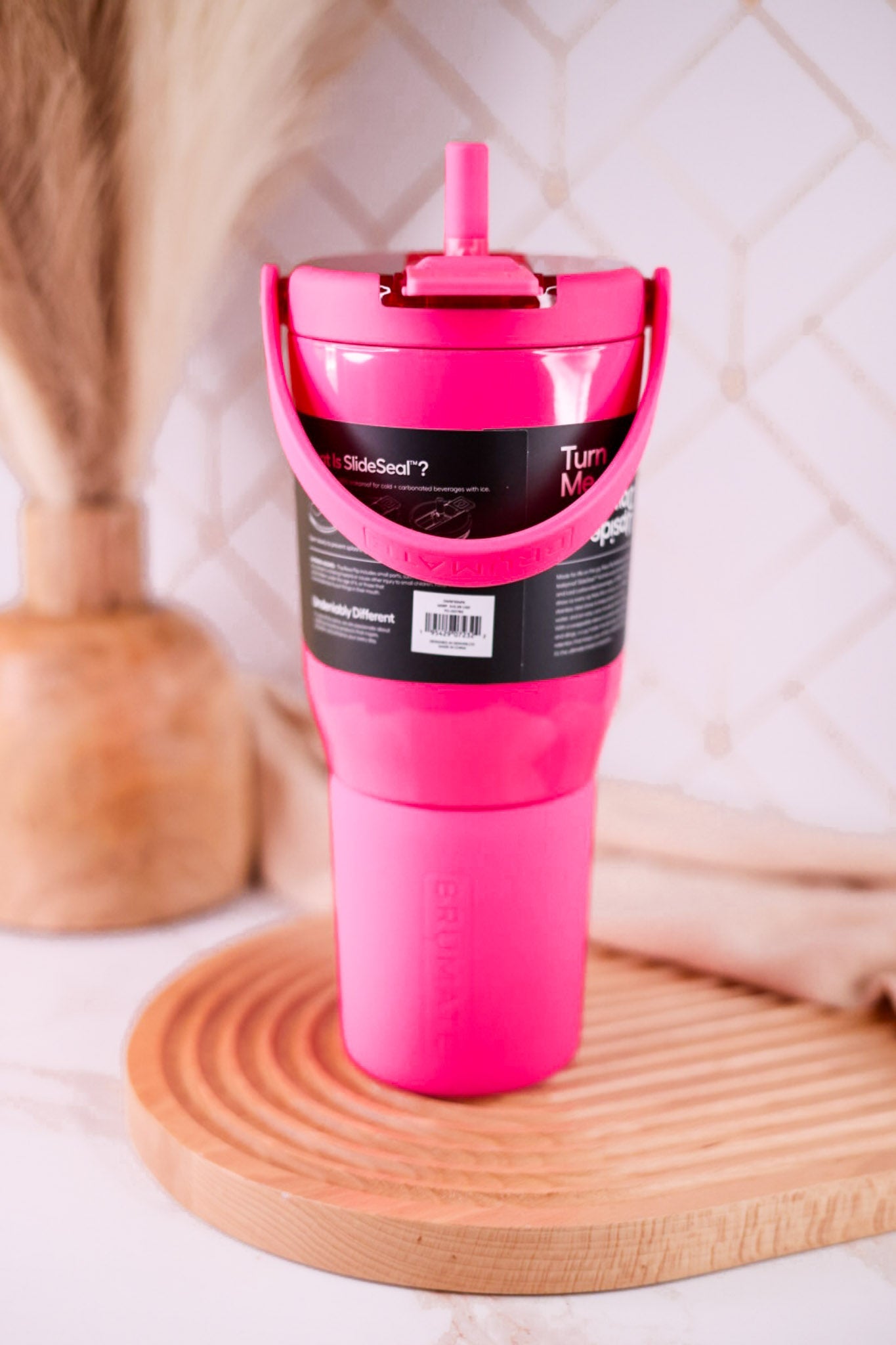 Brumate Neon Pink 35oz Resa Flip Tumbler - Whiskey Skies - BRUMATE