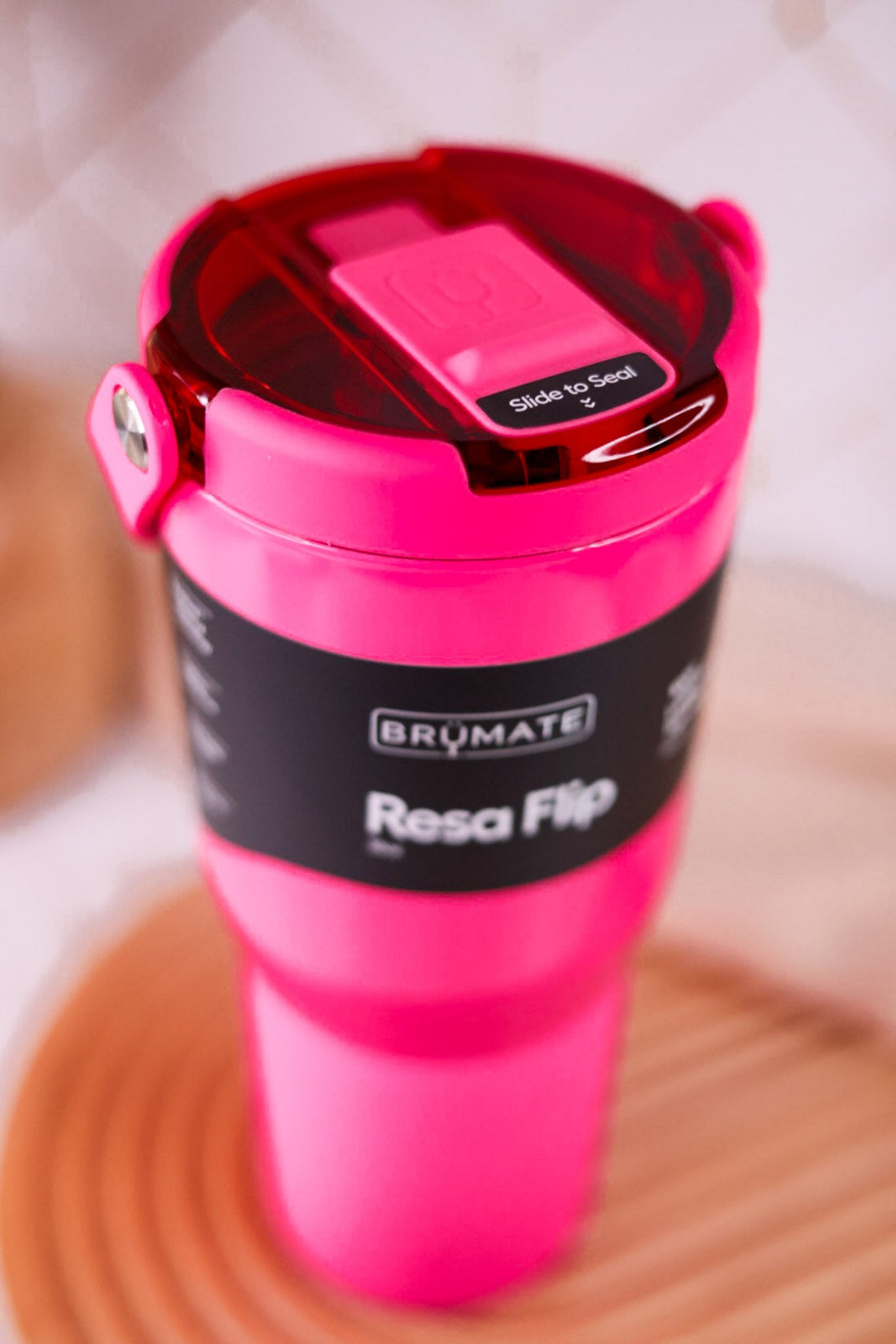 Brumate Neon Pink 35oz Resa Flip Tumbler - Whiskey Skies - BRUMATE