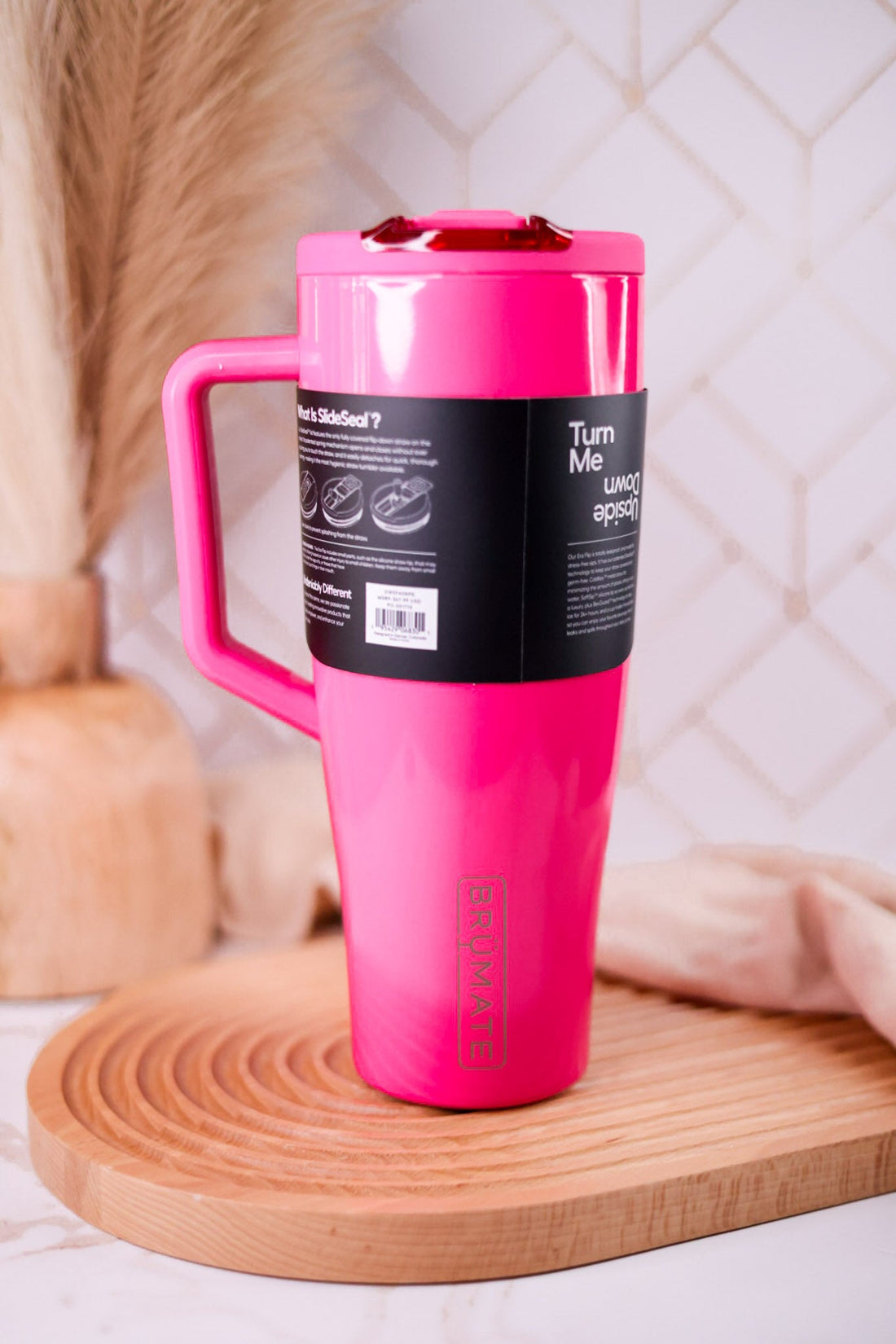Brumate Neon Pink 40oz Era Flip Tumbler - Whiskey Skies - BRUMATE