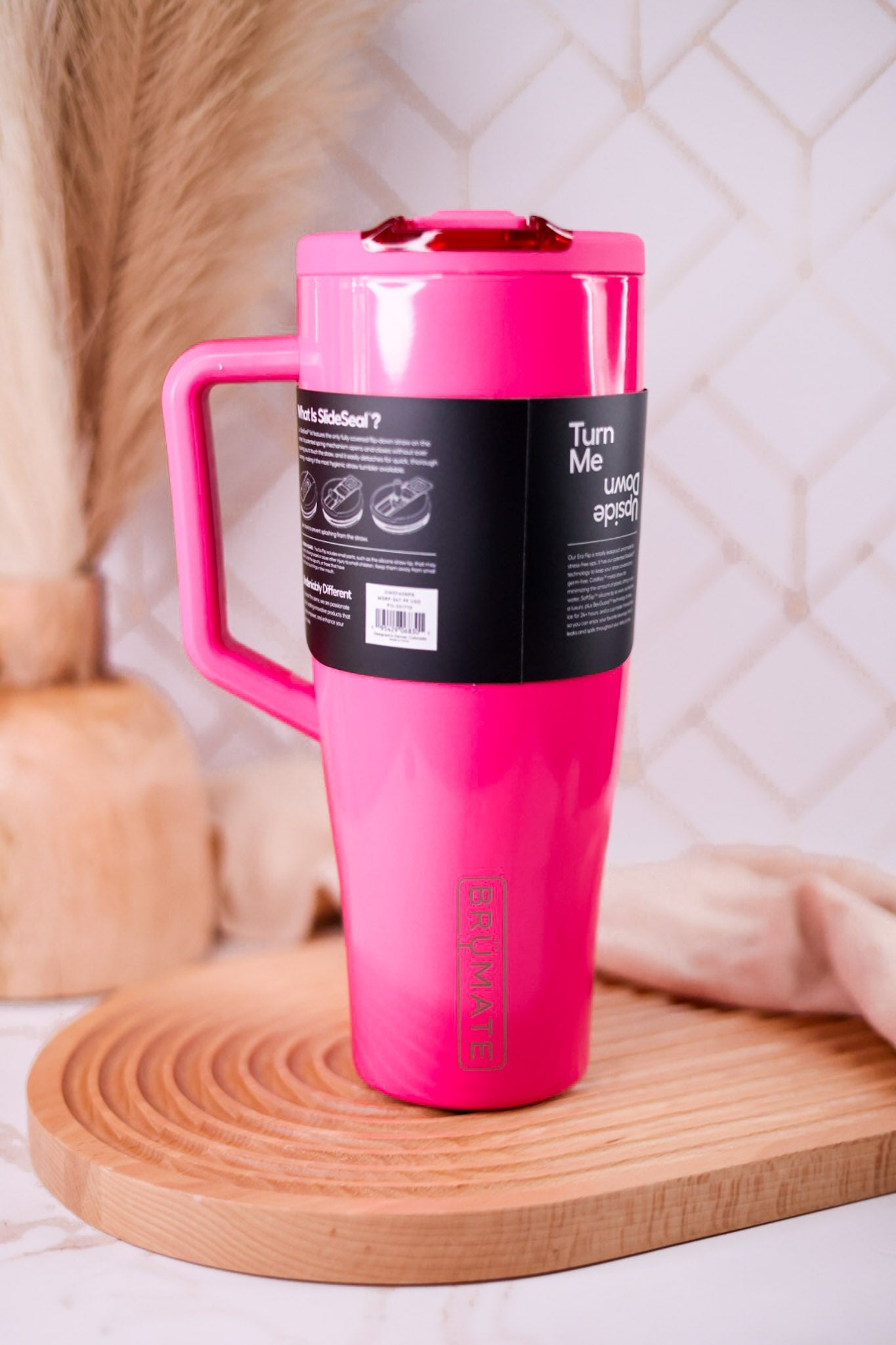 Brumate Neon Pink 40oz Era Flip Tumbler - Whiskey Skies - BRUMATE
