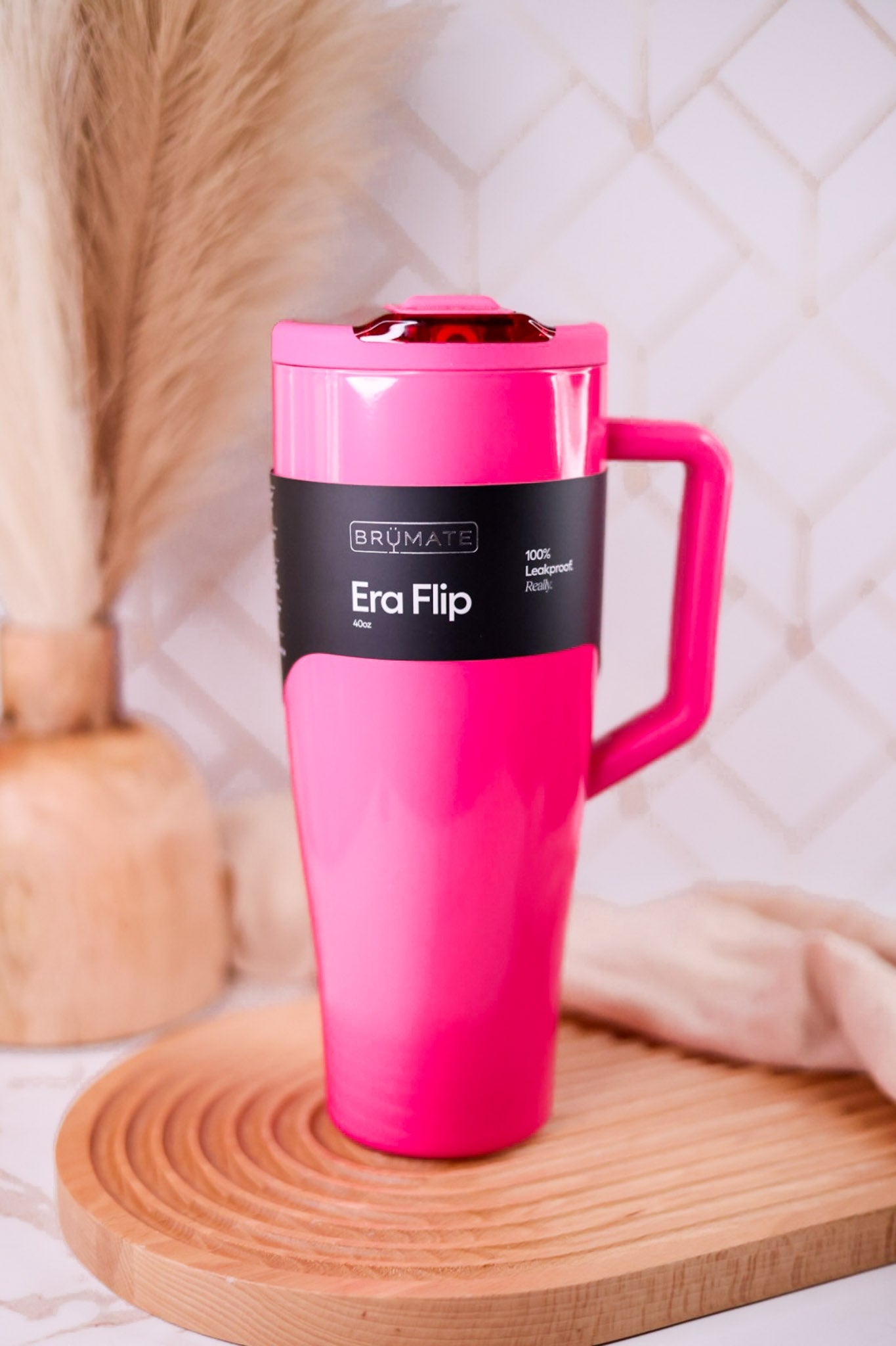 Brumate Neon Pink 40oz Era Flip Tumbler - Whiskey Skies - BRUMATE