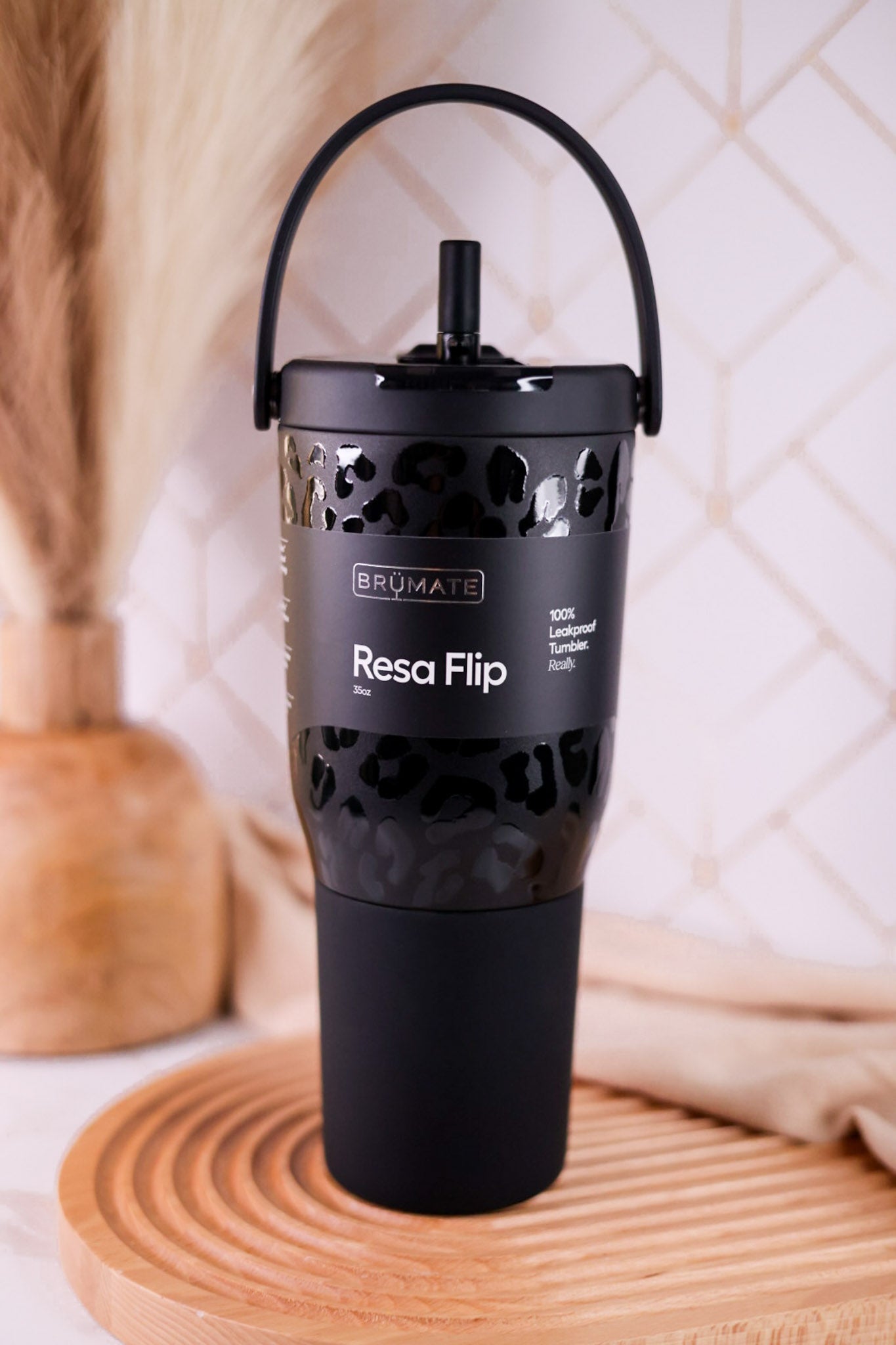 Brumate Onyx Leopard 35oz Resa Flip Tumbler - Whiskey Skies - BRUMATE