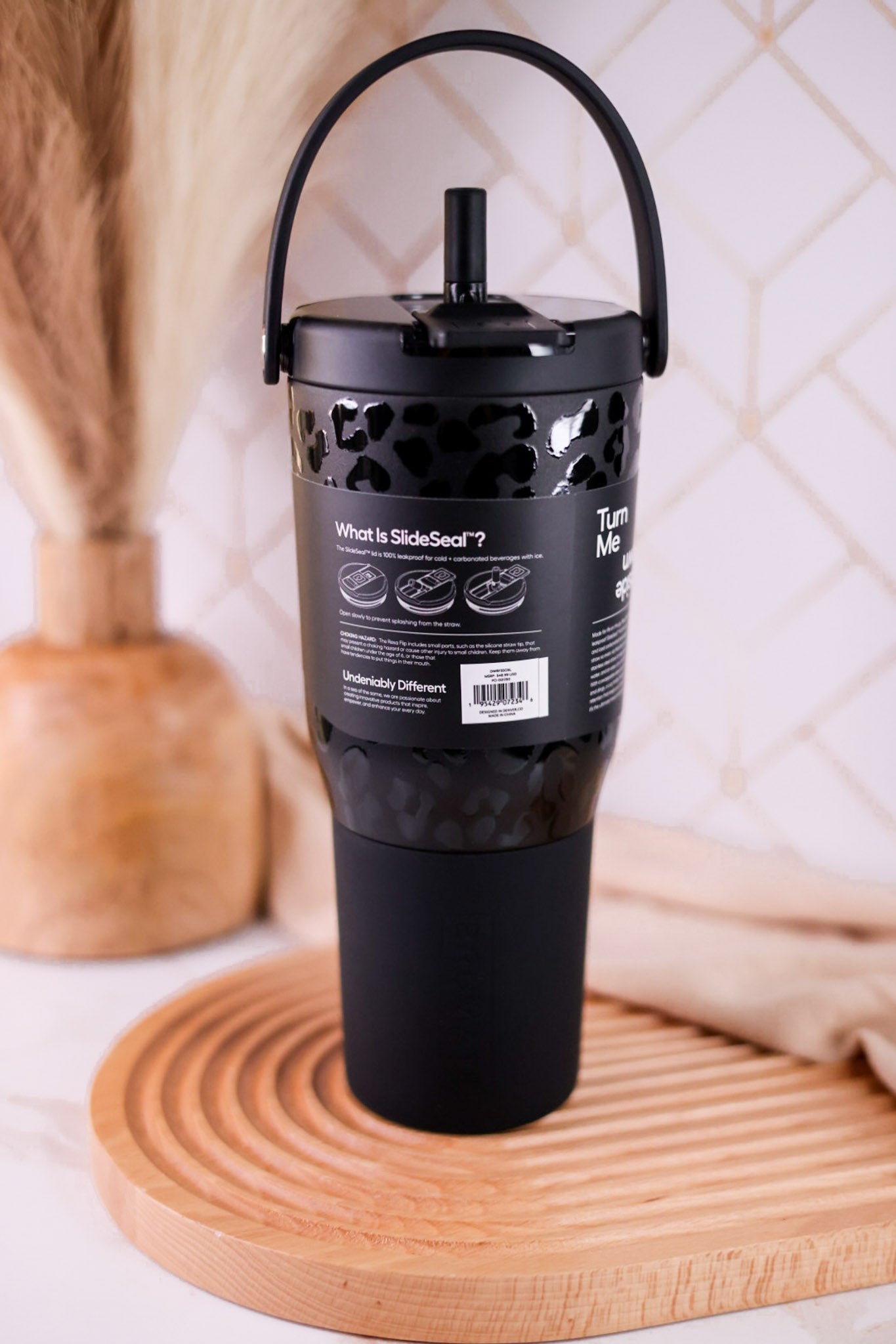 Brumate Onyx Leopard 35oz Resa Flip Tumbler - Whiskey Skies - BRUMATE