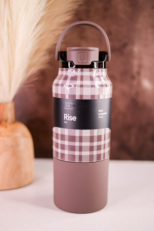 Brumate Pecan Plaid 35oz Rise Tumbler - Whiskey Skies - BRUMATE