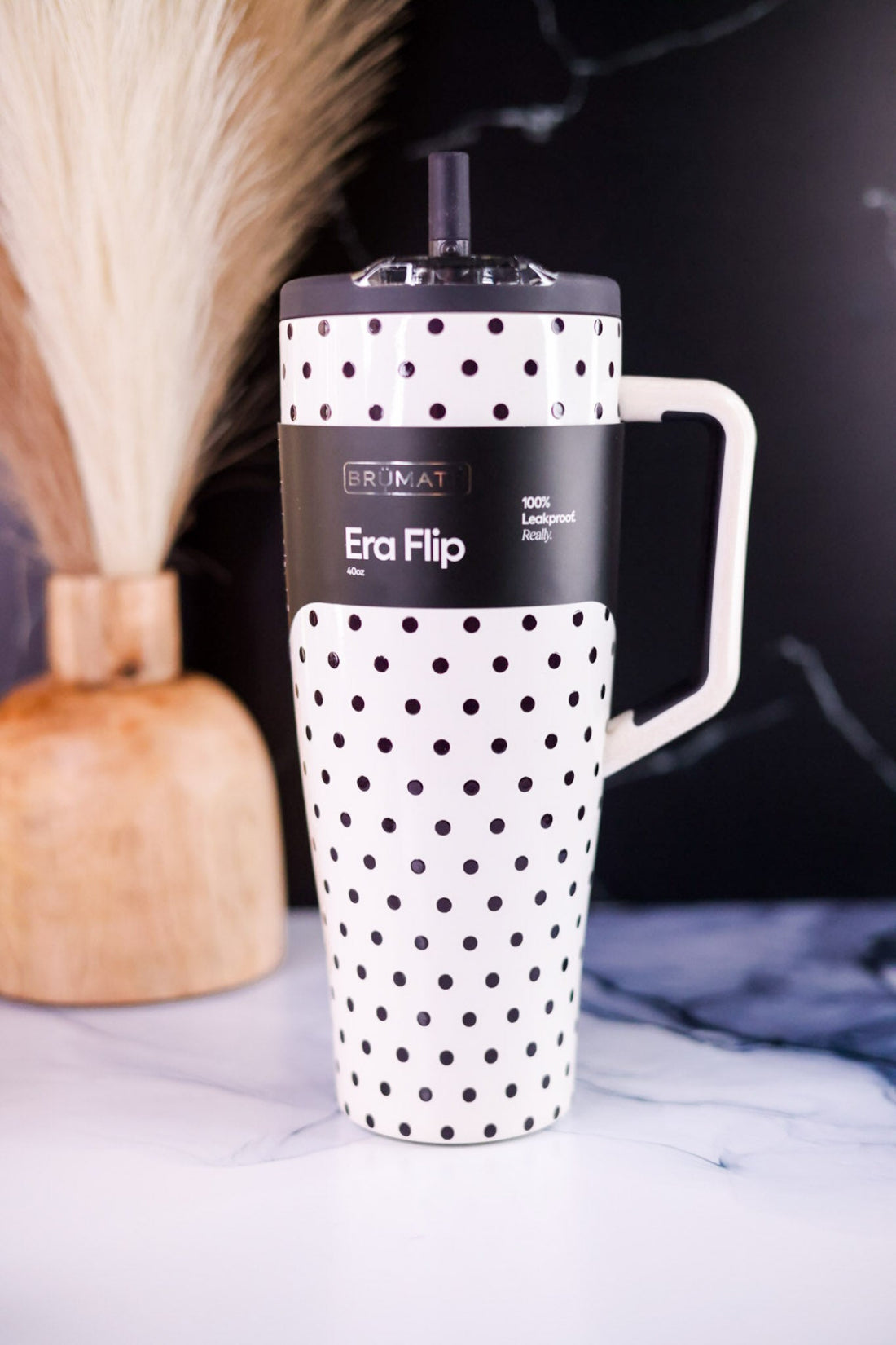 Brumate Polka Pearl 40oz Era Flip Tumbler - Whiskey Skies - BRUMATE