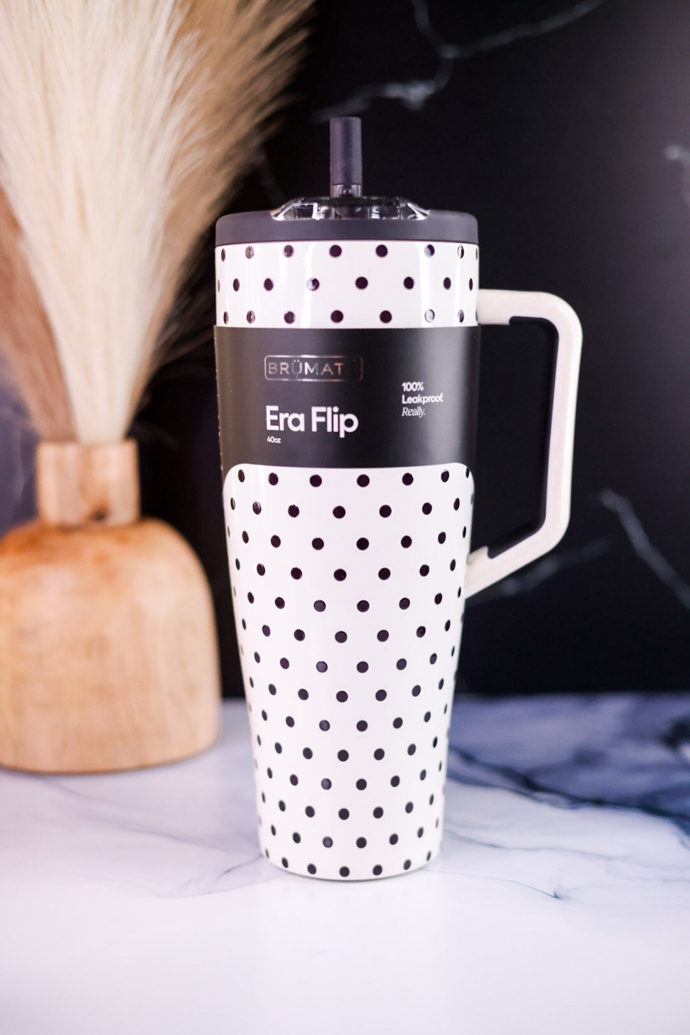 Brumate Polka Pearl 40oz Era Flip Tumbler - Whiskey Skies - BRUMATE