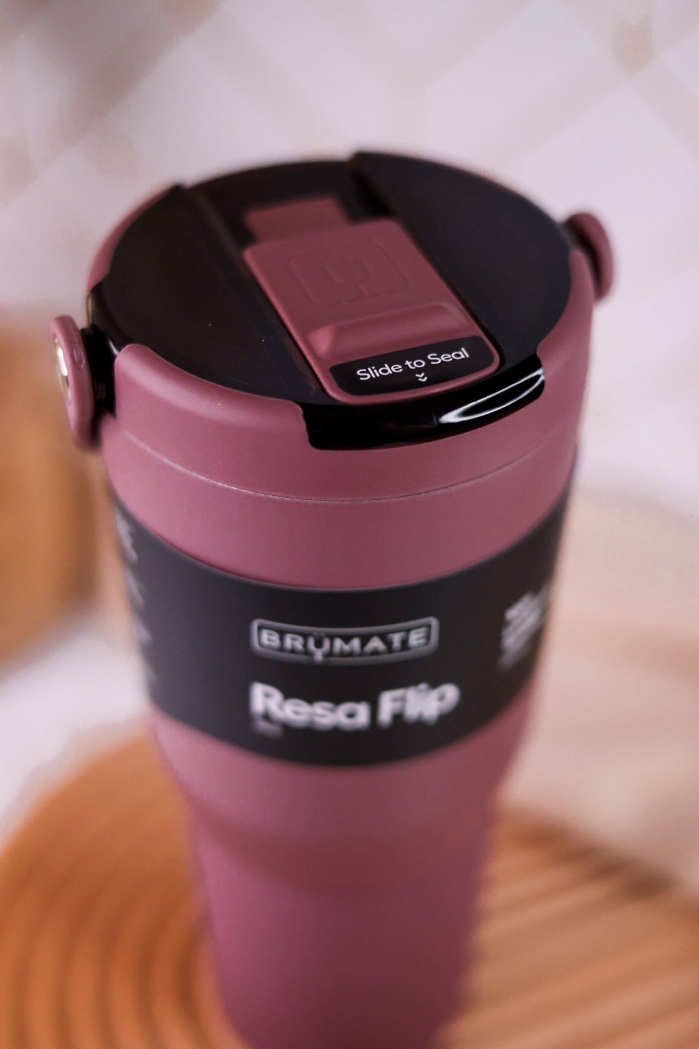 Brumate Rose Taupe 35oz Resa Flip Tumbler - Whiskey Skies - BRUMATE